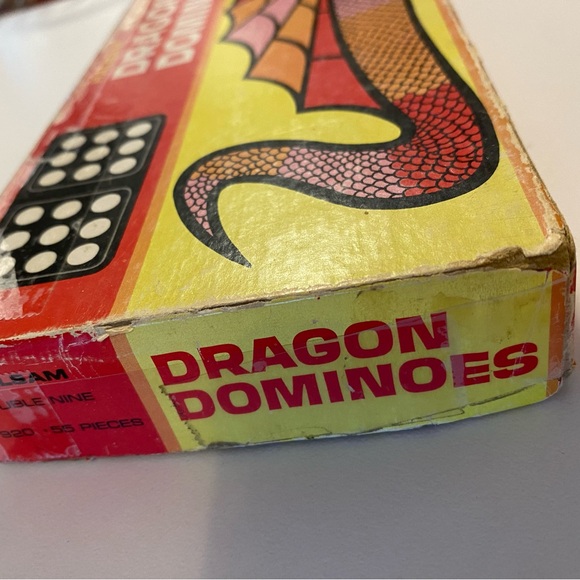 Vintage Halsam Dragon Dominoes Set - Picture 2 of 7